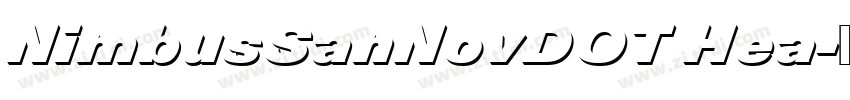 NimbusSanNovDOT Hea字体转换